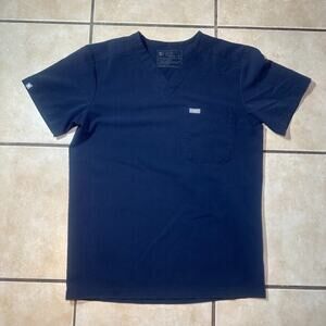 Figs Technical Collection Scrub Top V Neck Shirt FM1500 Mens Size XS